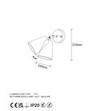 Opviq lights Zidna lampa u zlatnoj boji ø 10 cm Evander – | shoptok.hr