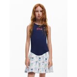 Desigual Obleka 'Stitch™' mornarska / smaragd / magenta / jajčna lupina | Shoptok.si