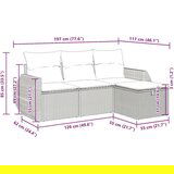 vidaXL 4-dijelni set vrtnih sofa od poliratana s jastucima sivi | shoptok.hr