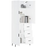  Visoka komoda bijela 69,5x34x180 cm konstruirano drvo | shoptok.hr