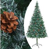  Umjetno osvijetljeno božićno drvce s kuglicama i šiškama 210 cm | shoptok.hr