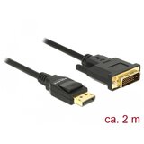 Delock displayport - dvi kabel 2m 4K 30Hz pasivni 85313 | Shoptok.si