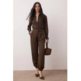 TRENDYOLMILLA ženske pantalone Twoaw26Pl00145, tamno braon-braon | Eponuda.com