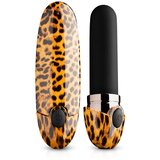 Panthra Asha - bežični vibrator za ruževe (leopard-crna) | shoptok.hr