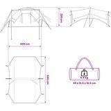 Vodootporna kamperska cerada Siva i narančasta | shoptok.hr