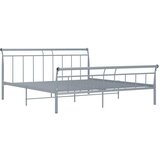  Posteljni okvir siv kovinski 180x200 cm | Shoptok.si