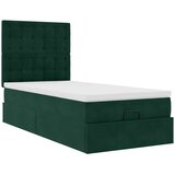  Okvir kreveta s madracima tamnozeleni 80x200cm baršunasti | shoptok.hr