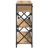  Konzolni stol Artisan hrast 100x28x75 cm inženjerska drva i čelik | shoptok.hr