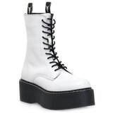 Windsor Smith Gležnjarji LENNOX WHITE Bela Cene