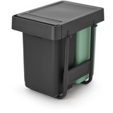 Brabantia Mentol zelena/tamno siva plastična kanta za smeće za odvojeni otpad/ugradbena 30 l Sort&Go – | shoptok.hr
