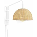 Kave Home Zidna lampa od ratana u prirodnoj boji ø 23 cm Damila -