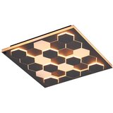 CINQUE Crna LED stropna svjetiljka s metalnim sjenilom 55x55 cm Cifavo – | shoptok.hr