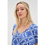 Marisse Patterned Blue Dress | ePonuda.com