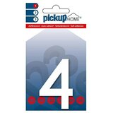 Pickup 3D Home Kućni broj Rio (Visina: 6 cm, Motiv: 4, Bijele boje, Plastika, Samoljepljivo) | shoptok.hr