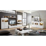 Hom`in TV-ELEMENT bela, barve hrasta | Shoptok.si
