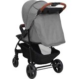 vidaXL dječja kolica 2-u-1 svjetlosiva čelična | shoptok.hr