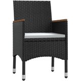  9-dijelni vrtni blagovaonski set s jastucima crni | shoptok.hr