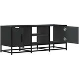 TV ormarić crni 100 x 35 x 41 cm konstruirano drvo i metal | Eponuda.com