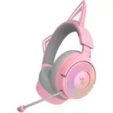 naglavne brezžične gaming slušalke Kraken Kitty V3 Pro, roza
