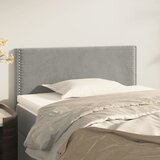 vidaXL Uzglavlje svjetlosivo 80 x 5 x 78/88 cm baršunasto Cijene