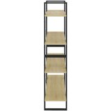 Ormarić za knjige s 4 razine boja hrasta 100x30x140 cm drveni | shoptok.hr