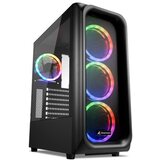 Sharkoon TK5M RGB ATX okno gaming črno ohišje | Shoptok.si