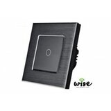 Wise wifi prekidač SLW, aluminijumski panel - 1 taster crna P0033 Cene