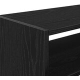 vidaXL Regal za čevlje zložljiva črn hrast 60x30x30,5 cm | Shoptok.si