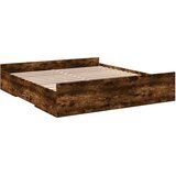  Okvir kreveta s ladicama boja hrasta 200x200 cm | Eponuda.com