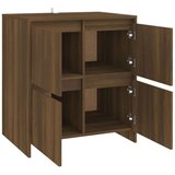  Komoda 2 kosa rjavi hrast 70x41x75 cm iverna plošča - Komoda, (21661888) | Shoptok.si