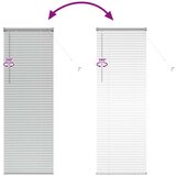  Zavjesa za prozor sa zavjesama Srebrna 80 x 130 cm Aluminij | shoptok.hr