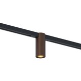 QAZQA Sodobni reflektor temno bronaste barve za sistem tirnic 1-fazni GU10 35 mm - Slimline Nubee Honey | Shoptok.si
