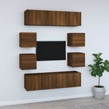  8-dijelni set TV ormarića boja smeđeg hrasta konstruirano drvo | shoptok.hr