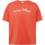Tommy Hilfiger Curve Majica šampanjec / oranžno rdeča