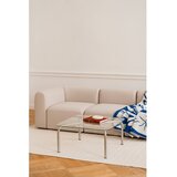noo.ma Stolić za kavu sa staklenom pločom stola u srebrnoj boji 60x80 cm Uku – | shoptok.hr