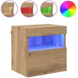 TV zidni ormar s LED svjetlima Umjetnički hrast 40 x 30 x 40 cm | shoptok.hr