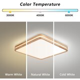 Brilagi LED prigušiva svetiljka MOLINA SQUARE LED/80W/230V hrast 60x60 cm + daljinski upravljač | Eponuda.com