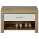 Mömax Garderobna Klop Malta, Bela, Barva Hrasta | Shoptok.si