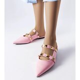 Gemre Pink pointed-toe mules Ruckman | shoptok.hr