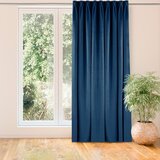  Curtain VILA color indigo style classic flex 9.5 cm with double pleat velvet 265x270 HOMEDE | shoptok.hr