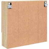 vidaXL Ogledalo ormar sonoma hrast 59 x 17 x 55 cm Konstruirano drvo | shoptok.hr