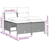  4-dijelni set vrtnih sofa s jastucima svijetlosivi poliratan | shoptok.hr