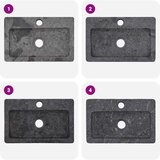 vidaXL Umivalnik siv 38x24x6,5 cm marmor | Shoptok.si