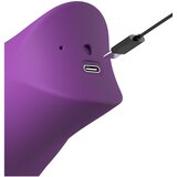 FANTASY FOR HER Lush Kiss Plush - vakuumski vibrator za klitoris s jezikom (ljubičasti) Slike