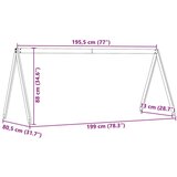 vidaXL Krov za dječji krevet bijeli 199x80,5x88 cm masivna borovina | shoptok.hr