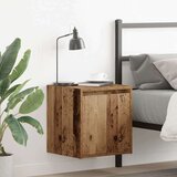  Zidni noćni ormarić boja staro drvo 38x34x40 cm | shoptok.hr