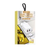Moxom MX-HC128 2.4A 2xUSB Lightning punjač beli | Eponuda.com