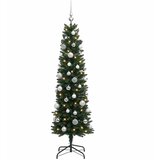  Umjetno usko božićno drvce s kuglicom 120 cm 150 LED lampica | shoptok.hr