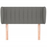  Uzglavlje s ušima tamnosivo 83x23x78/88 cm od tkanine | shoptok.hr