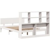 vidaXL Knjižna postelja brez vzmetnice bela 160x200 cm trdna borovina | Shoptok.si